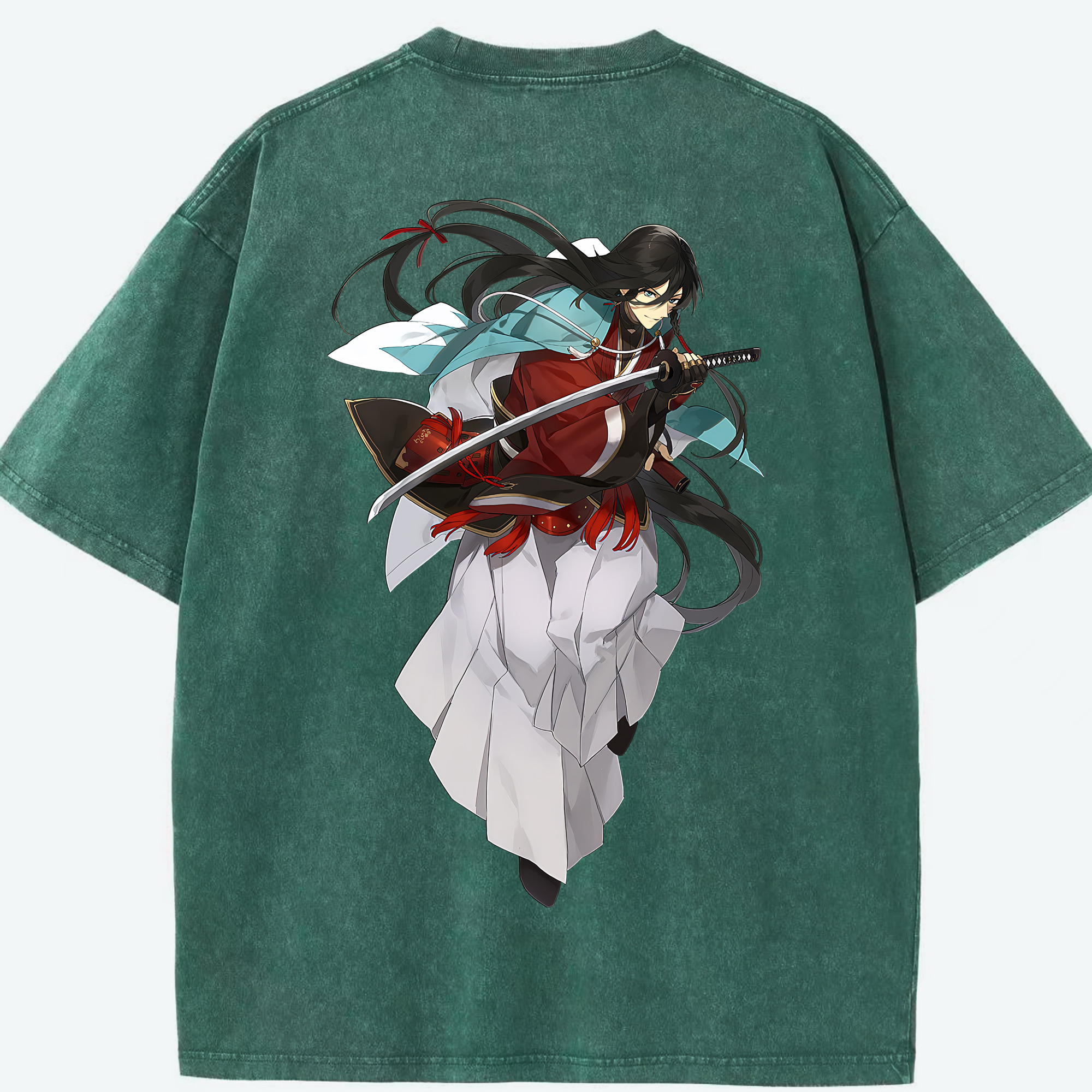 （画像用） 刀剣乱舞 Touken Ranbu 綿100% ヴィンテージ風 半袖Tシャツ（背面プリント）